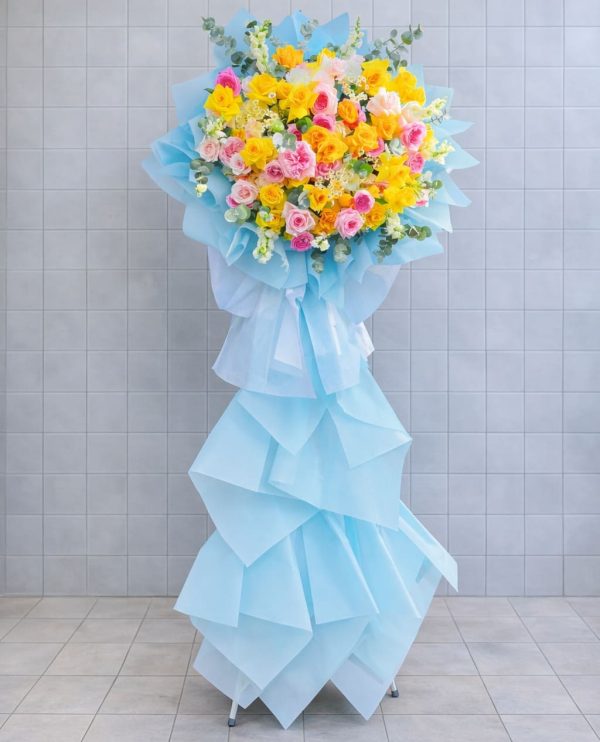 Kệ Hoa Chúc Mừng Khai Trương Đẹp 2 Tầng – Hồng Phát Nổi Bật