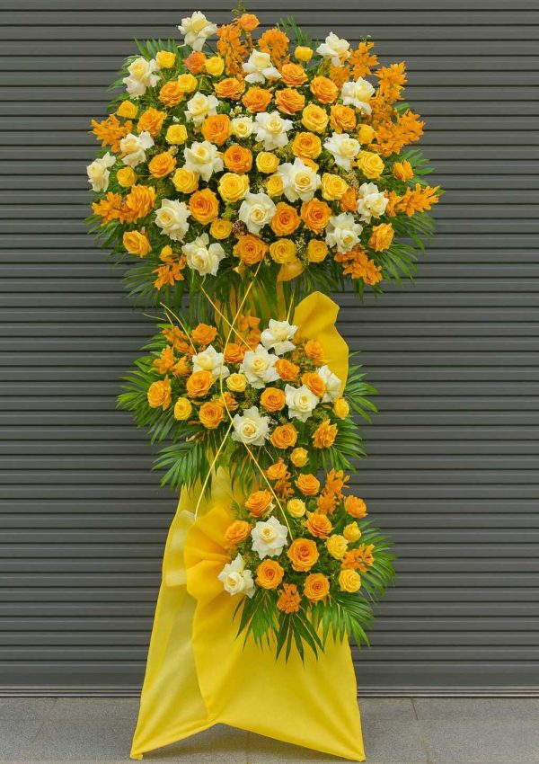 Kệ Hoa Chúc Mừng Khai Trương 2 Tầng Đẹp