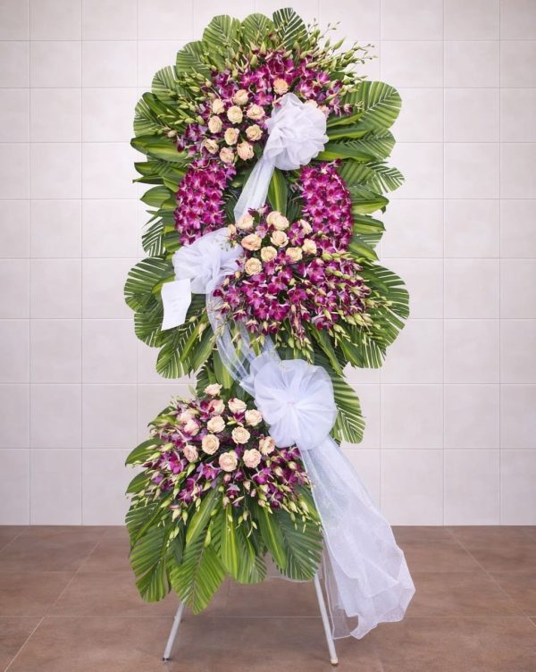 Kệ Hoa Chia Buồn Hoa Tang Lễ Cao Cấp