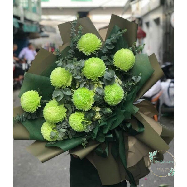 Hoa màu xanh lá - HXL18