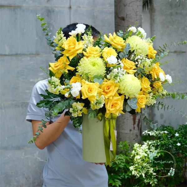 Hoa màu xanh lá – HXL57