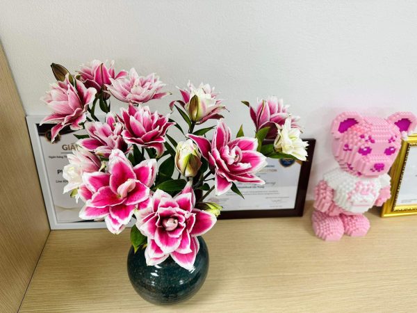 Hoa ly kép - HLK12 (1 bó 5 cành chưa bao gồm bình)