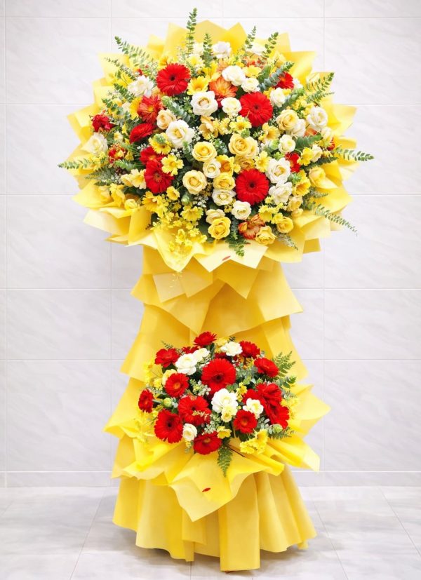 Kệ Hoa Khai Trương Đẹp – Chúc Mừng Làm Ăn Phát Đạt